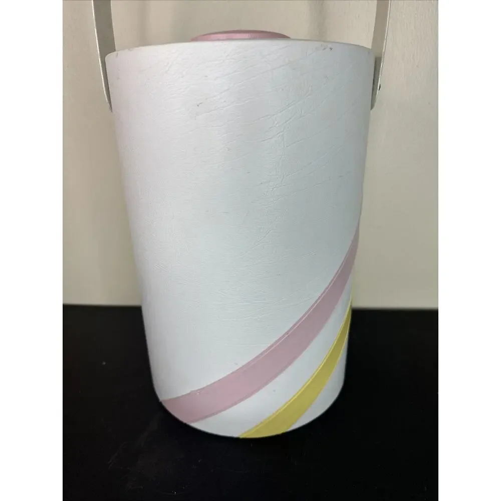 HTF Vintage Pastel 20 Cent MCM Signed‎ Georges Briard Vinyl Champagne Ice Bucket